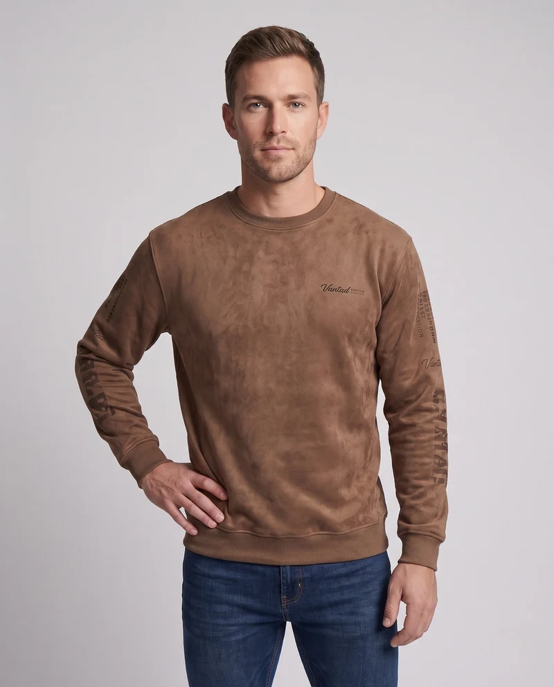 Herren Bequem Sweatshirt mit Modernem Design Nord Taschen