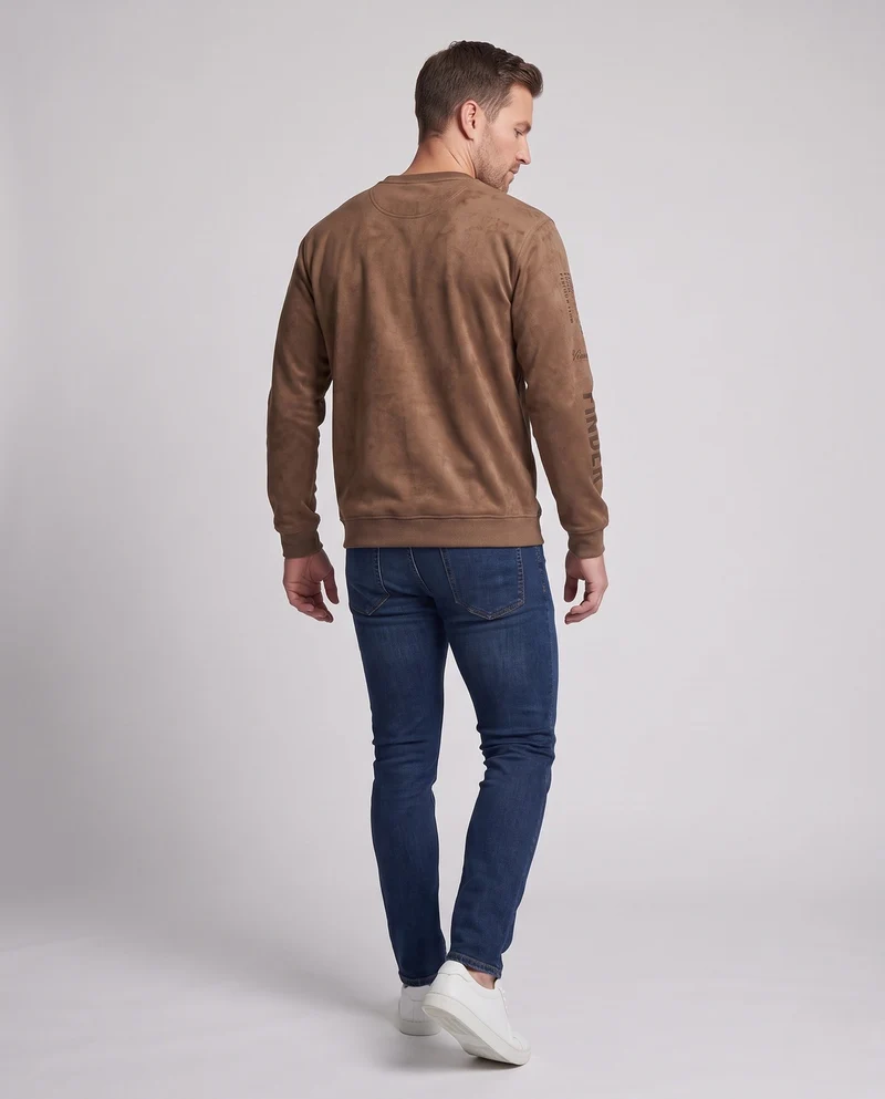 Herren Bequem Sweatshirt mit Modernem Design Nord Taschen