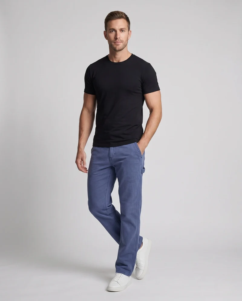 Herren Bequeme Weite Hose Nord Taschen