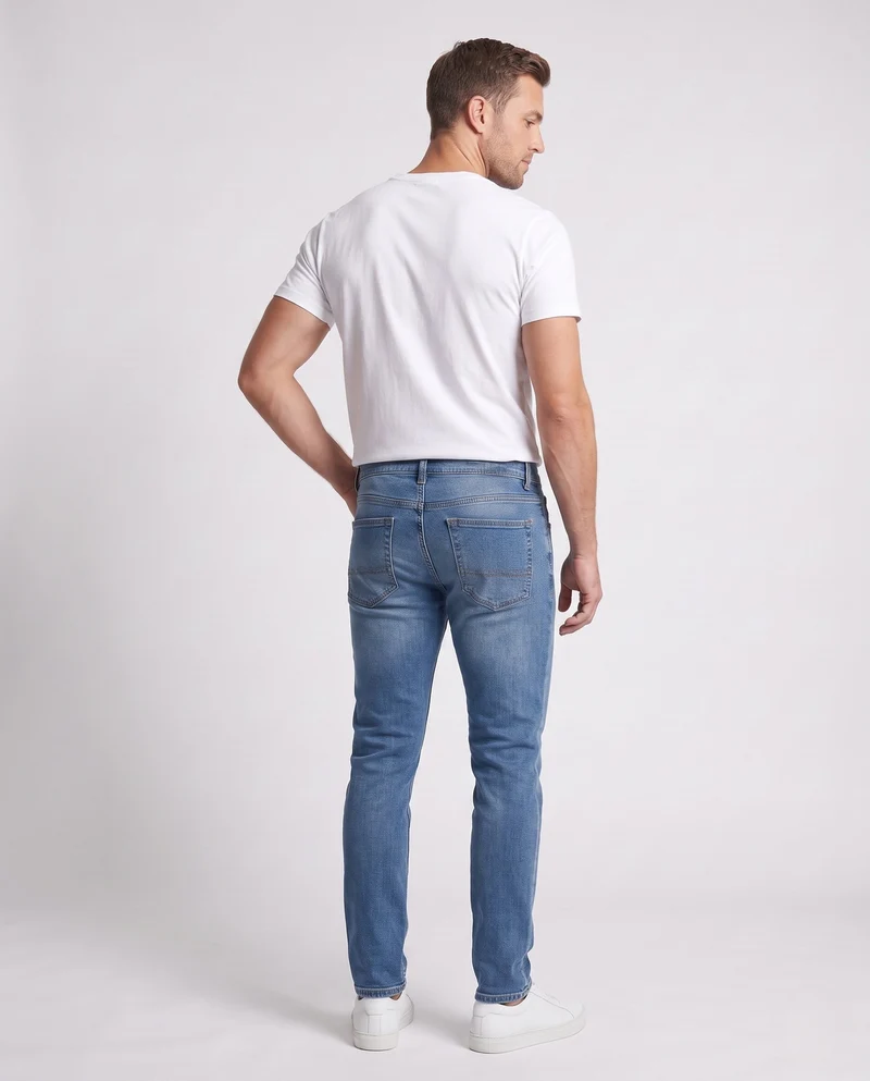 Herren Elegante und Bequeme Jeans Nord Taschen