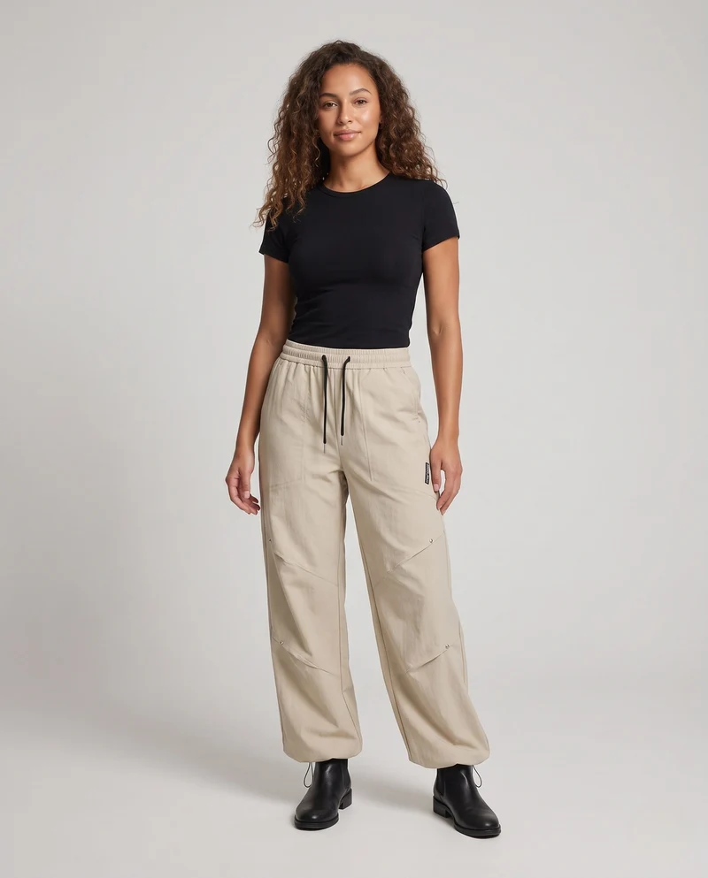 Damen Weite Cargo-Hose Nord Taschen