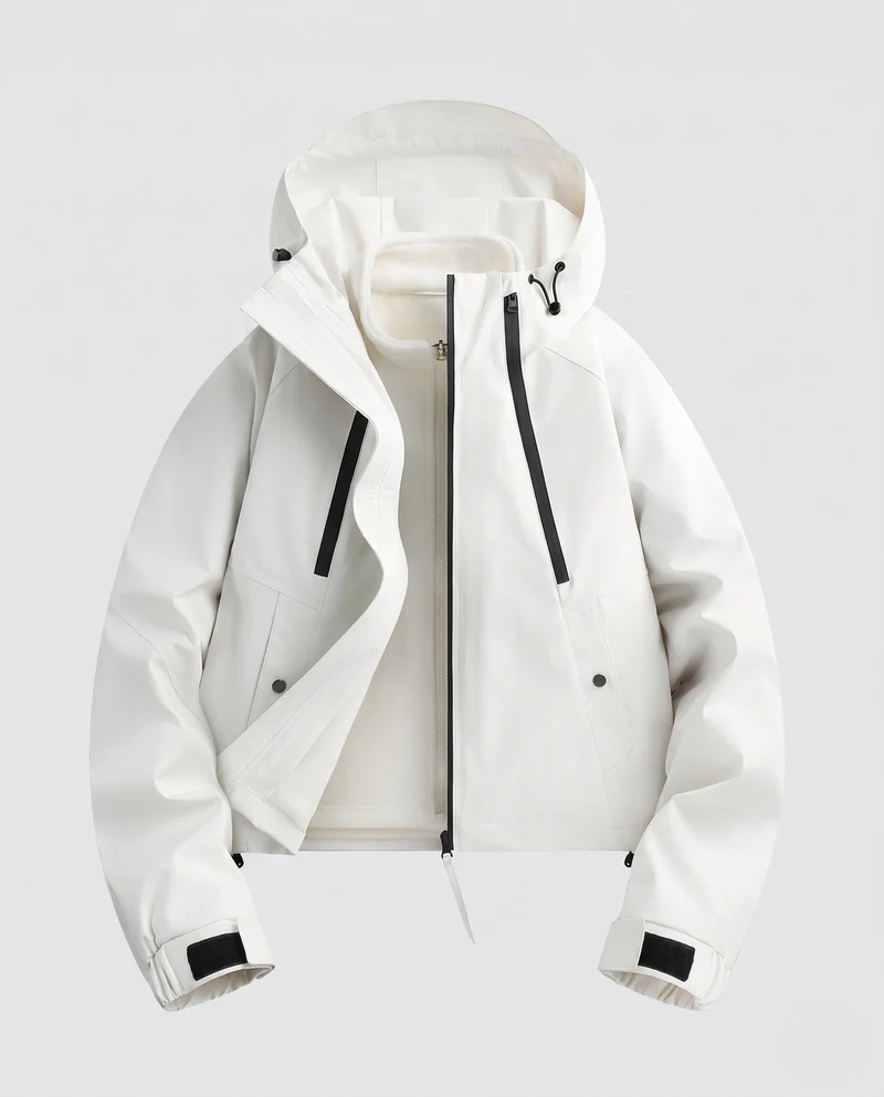 Damen Wetterfeste Hybridjacke Nord Taschen