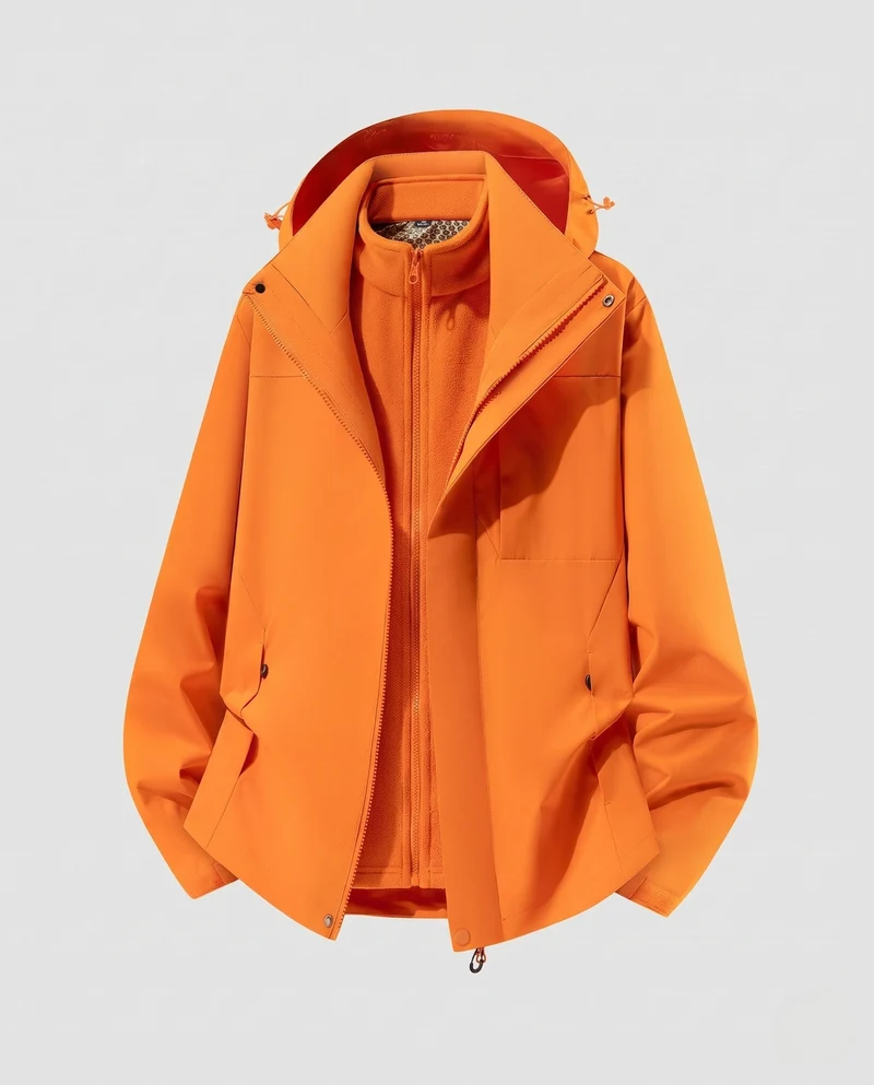 Damen Wetterfeste Outdoor-Jacke mit hohem Kragen Nord Taschen