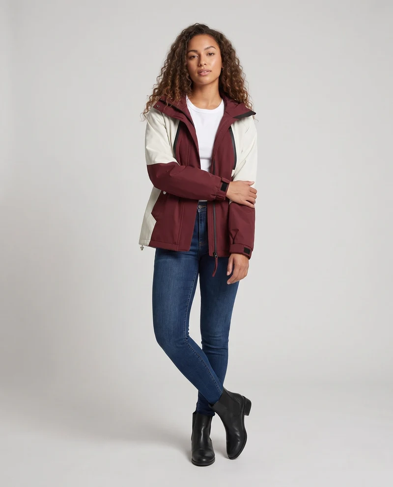 Damen Wetterfeste Übergangsjacke Nord Taschen