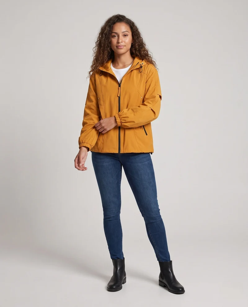Damen Winddichte Übergangsjacke Nord Taschen
