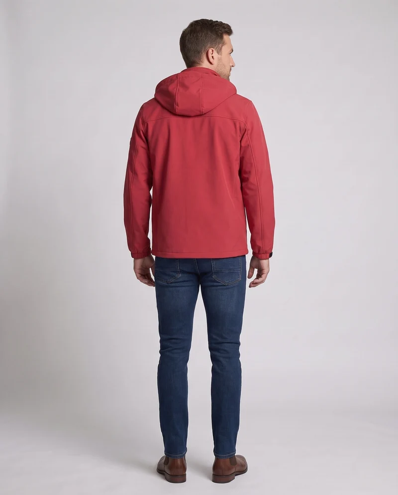 Herren Allwetterjacke mit verstellbarer Kapuze Nord Taschen
