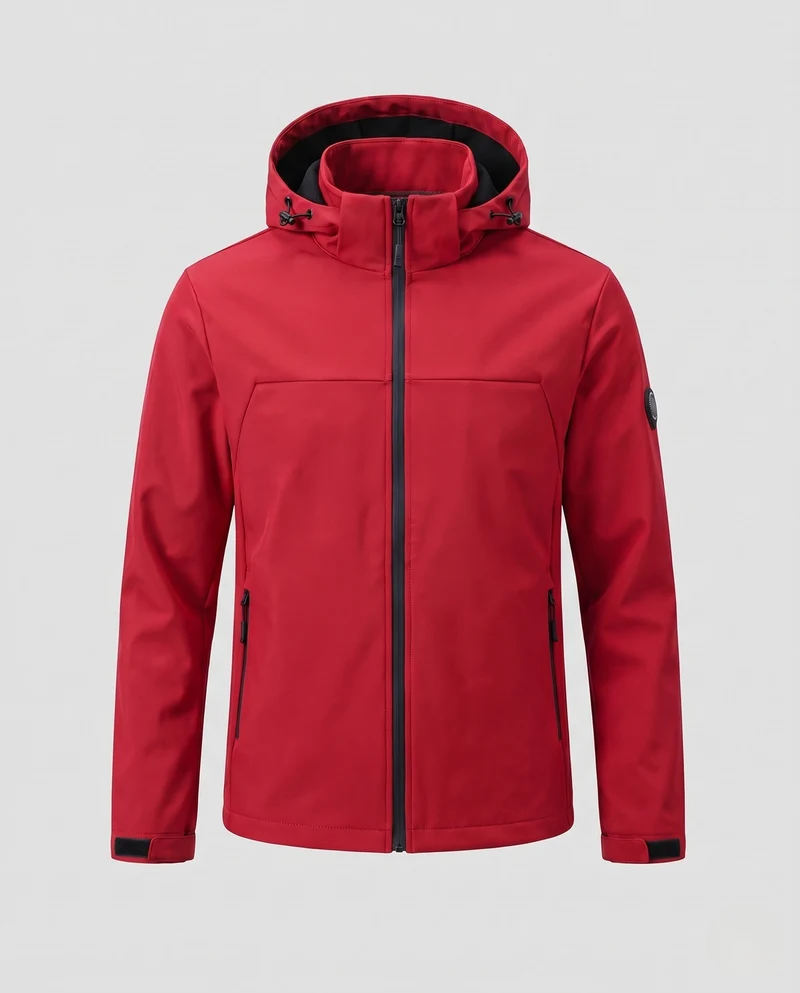 Herren Allwetterjacke mit verstellbarer Kapuze Nord Taschen
