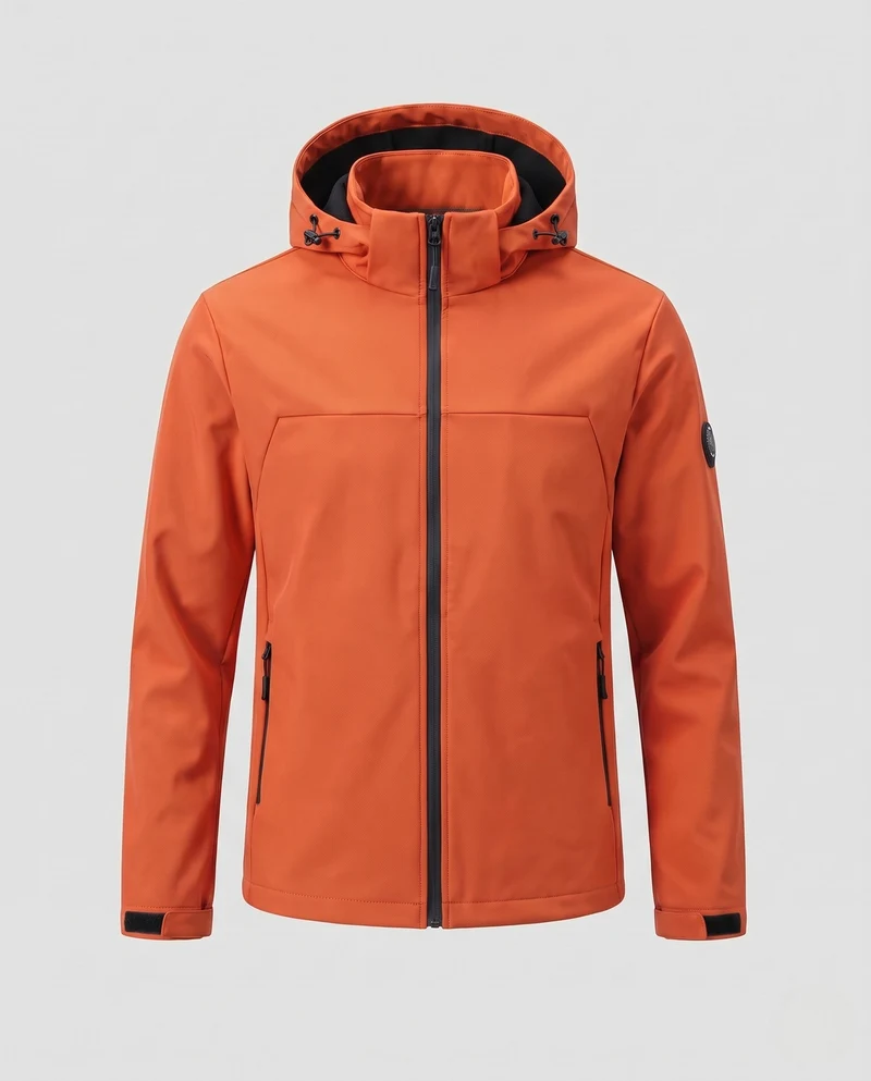 Herren Allwetterjacke mit verstellbarer Kapuze Nord Taschen