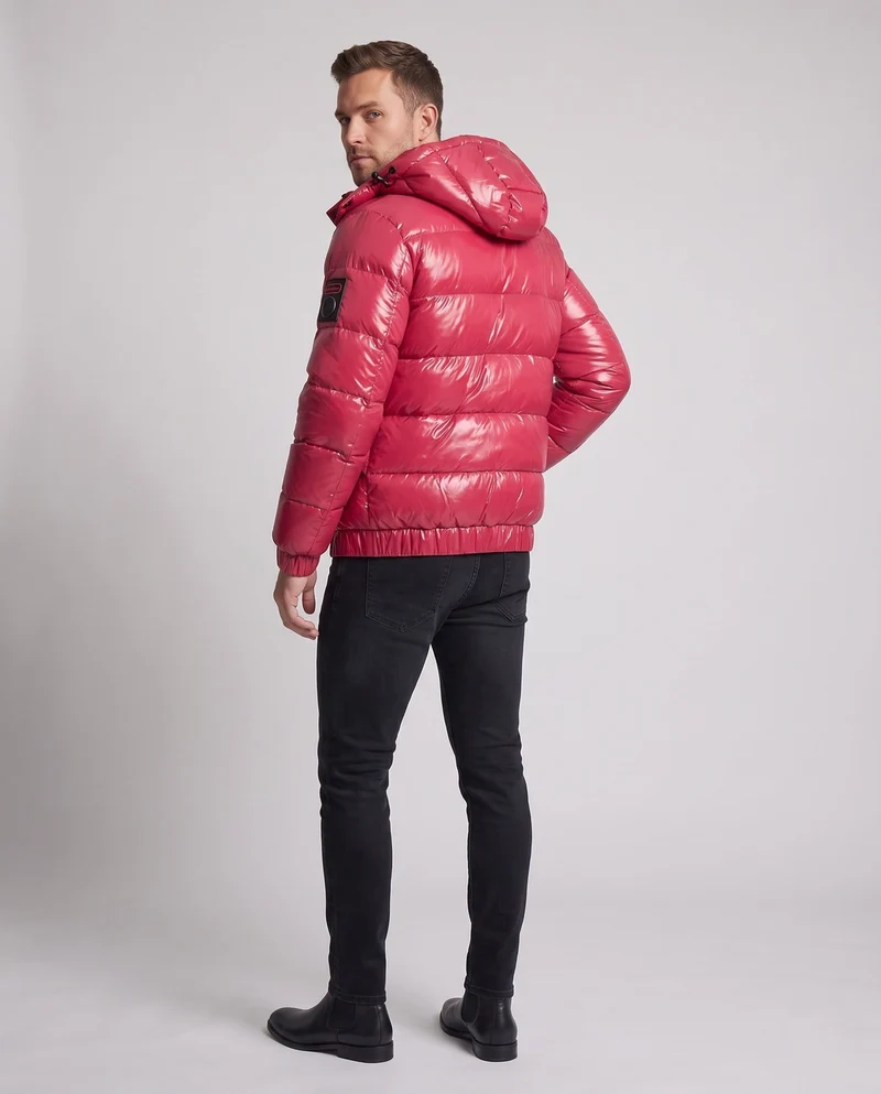 Herren Atmungsaktive Steppjacke mit Kapuze Nord Taschen