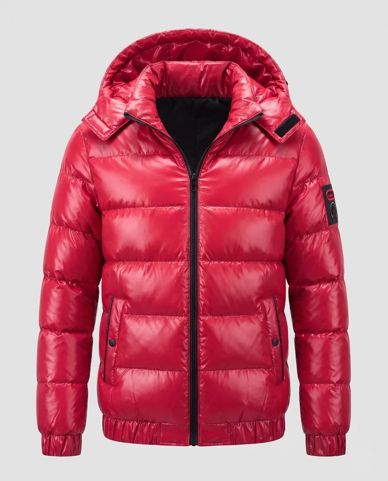 Herren Atmungsaktive Steppjacke mit Kapuze Nord Taschen