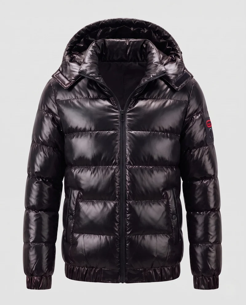 Herren Atmungsaktive Steppjacke mit Kapuze Nord Taschen