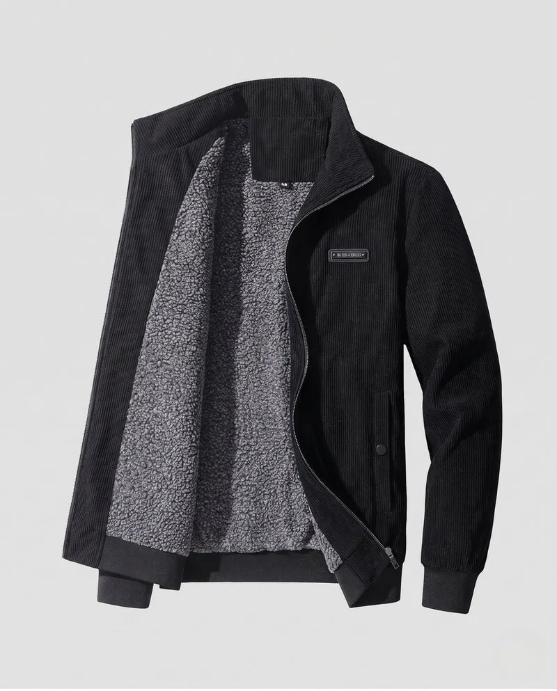 Herren Fleecegefütterte Übergangsjacke Nord Taschen