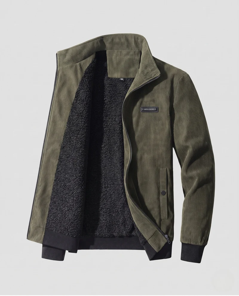 Herren Fleecegefütterte Übergangsjacke Nord Taschen