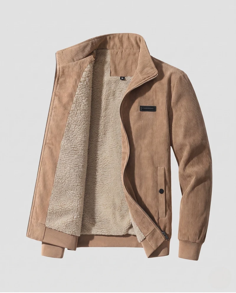 Herren Fleecegefütterte Übergangsjacke Nord Taschen