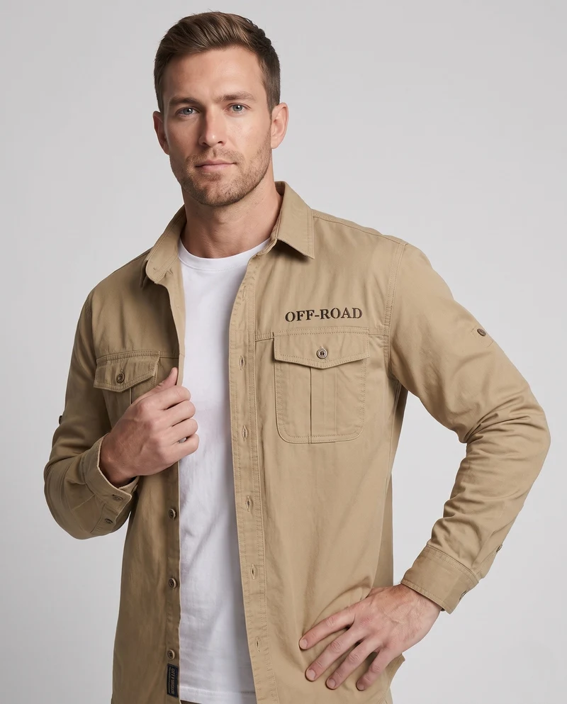 Herren Funktionales Utility-Hemd Nord Taschen