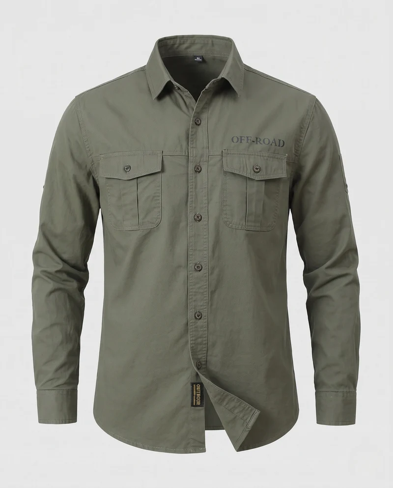 Herren Funktionales Utility-Hemd Nord Taschen