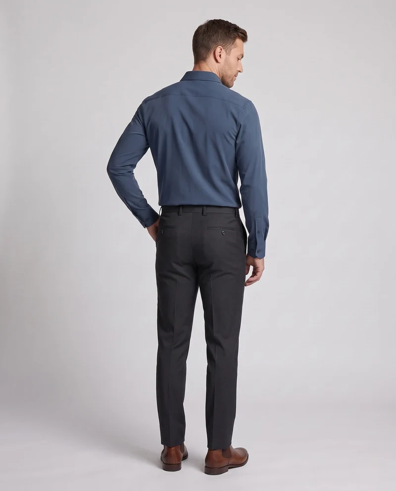 Herren Elegantes Langarmhemd Nord Taschen