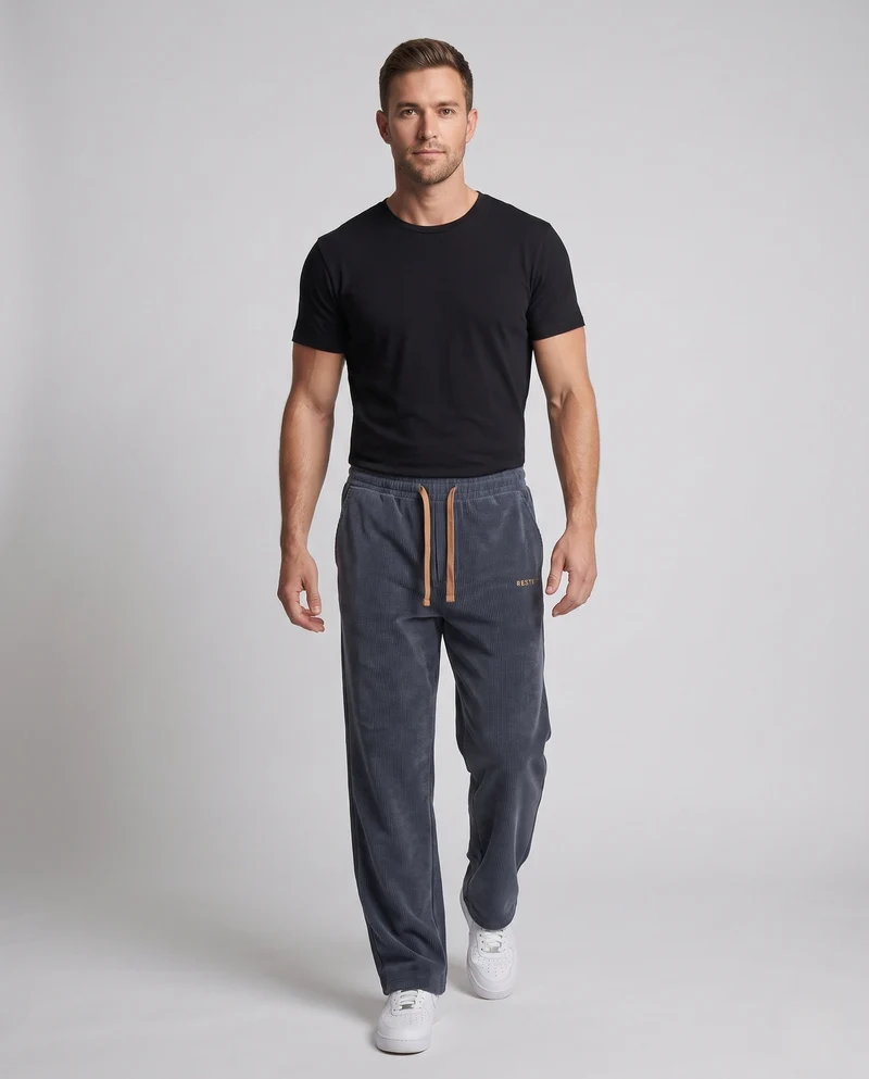 Herren Bequeme Freizeit-Hosen mit geradem Schnitt Design Nord Taschen