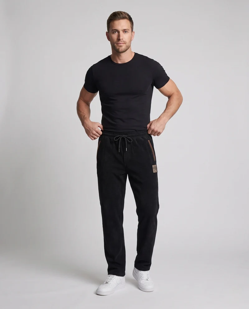 Herren gemütliche Boucle-Hose Nord Taschen