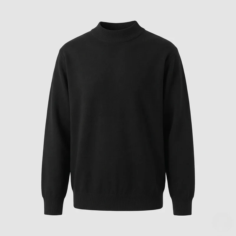 Hochwertiger Herrenpullover mit Stehkragen Nord Taschen