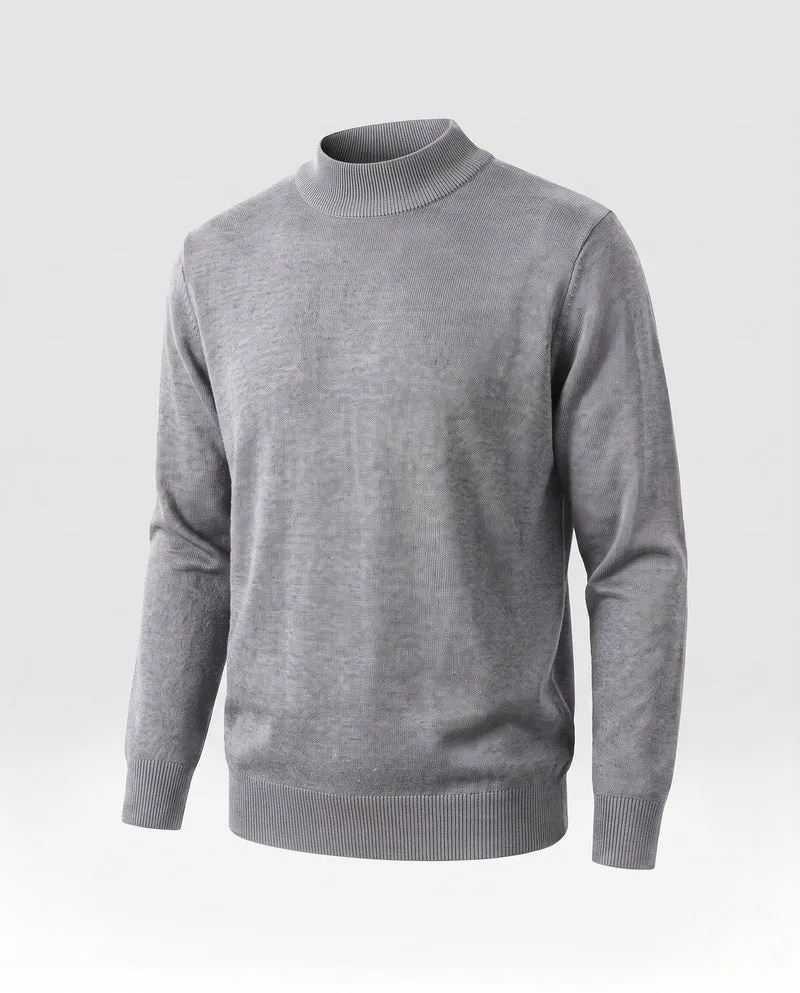 Hochwertiger Herrenpullover mit Stehkragen Nord Taschen