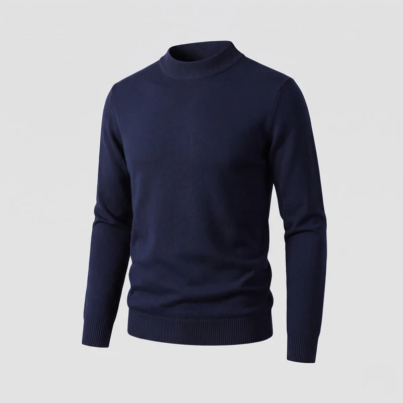 Hochwertiger Herrenpullover mit Stehkragen Nord Taschen
