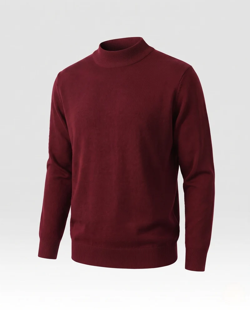 Hochwertiger Herrenpullover mit Stehkragen Nord Taschen