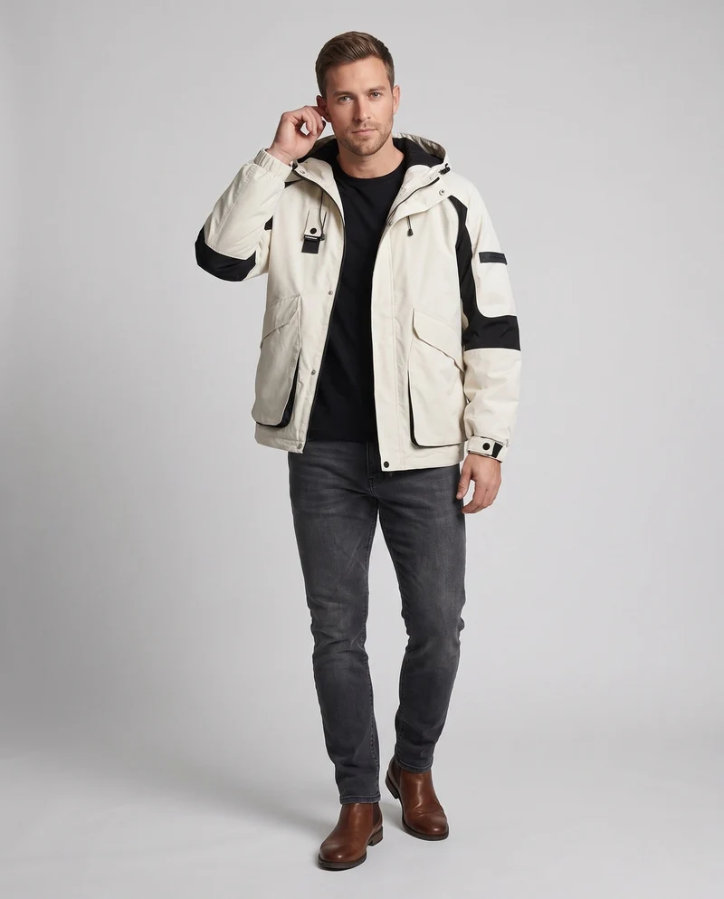 Herren Sportliche Outdoor-Jacke Nord Taschen
