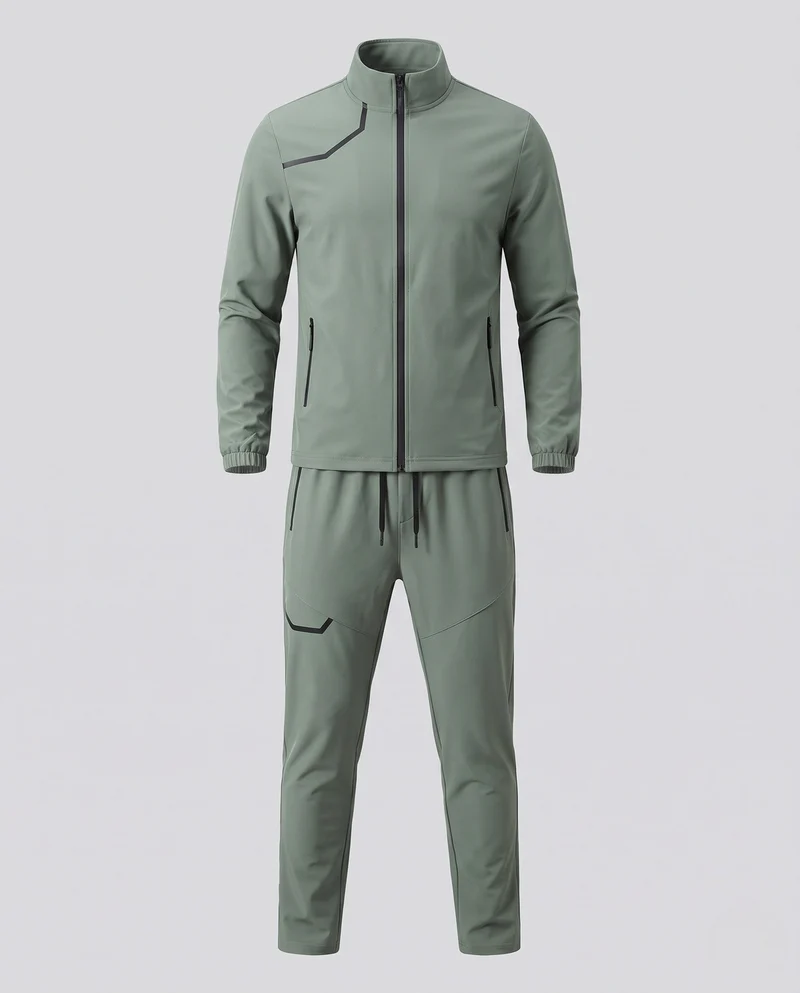 Herren Sportliche Trainingsjacke und Jogginghose Set Nord Taschen