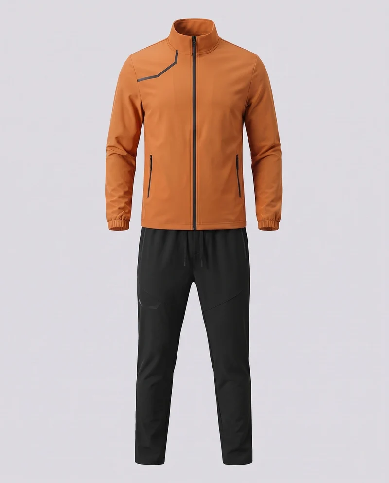 Herren Sportliche Trainingsjacke und Jogginghose Set Nord Taschen