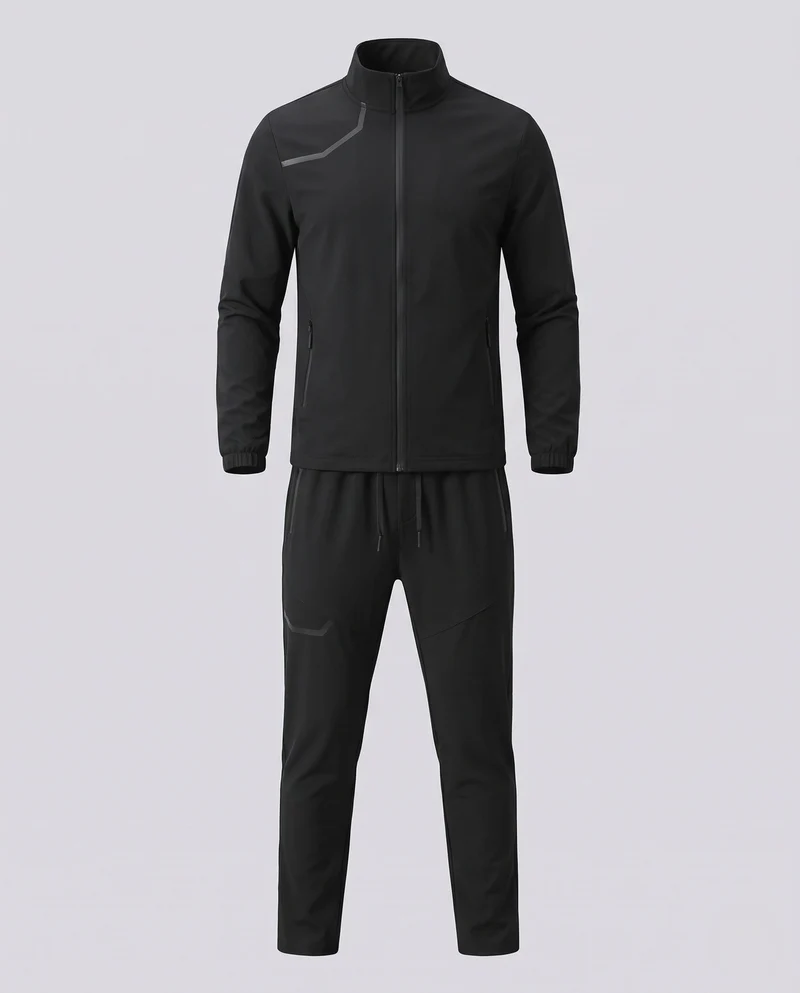 Herren Sportliche Trainingsjacke und Jogginghose Set Nord Taschen