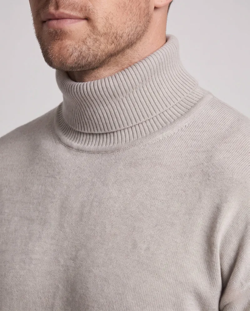 Herren Gemütlicher Stehkragenpullover aus weichem Material Nord Taschen