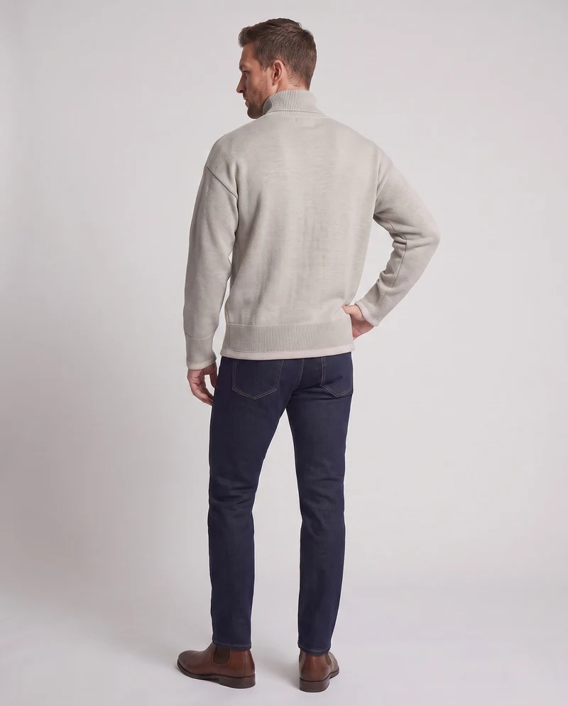 Herren Gemütlicher Stehkragenpullover aus weichem Material Nord Taschen