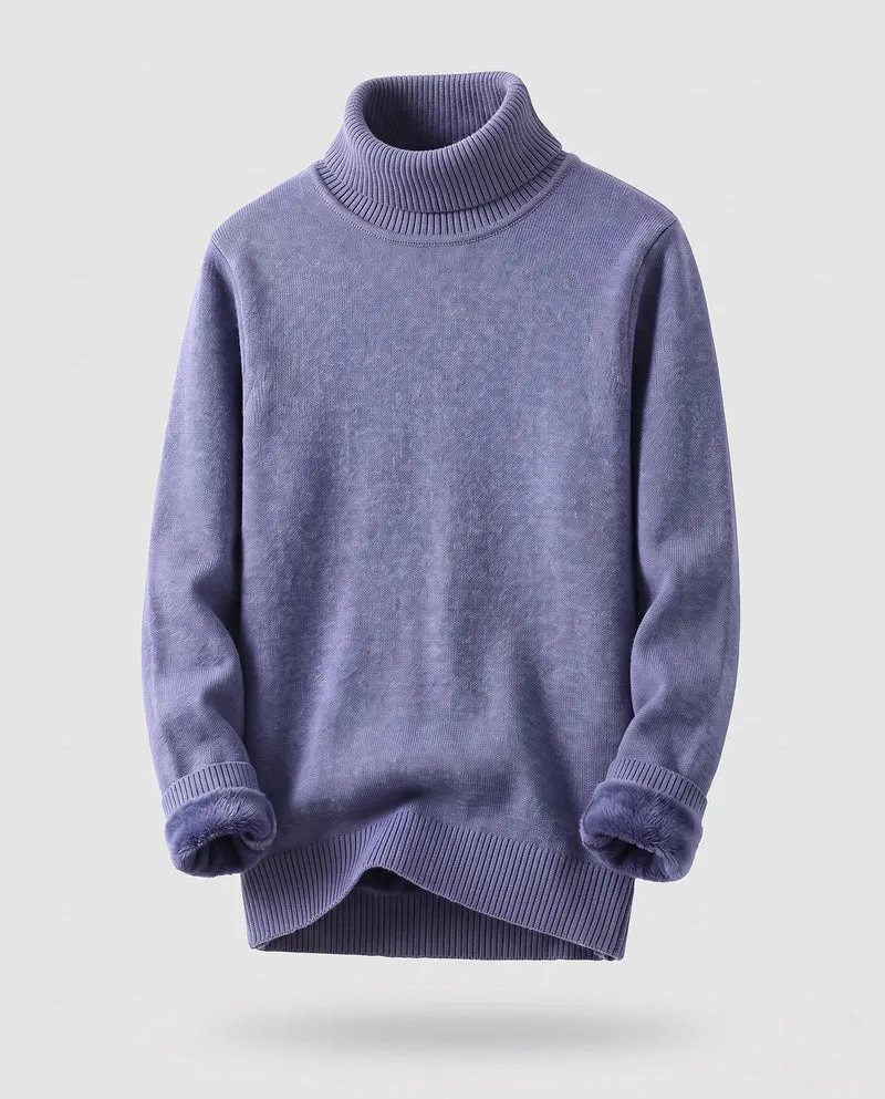 Herren Gemütlicher Stehkragenpullover aus weichem Material Nord Taschen
