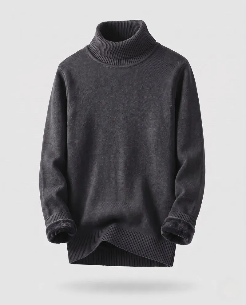 Herren Gemütlicher Stehkragenpullover aus weichem Material Nord Taschen