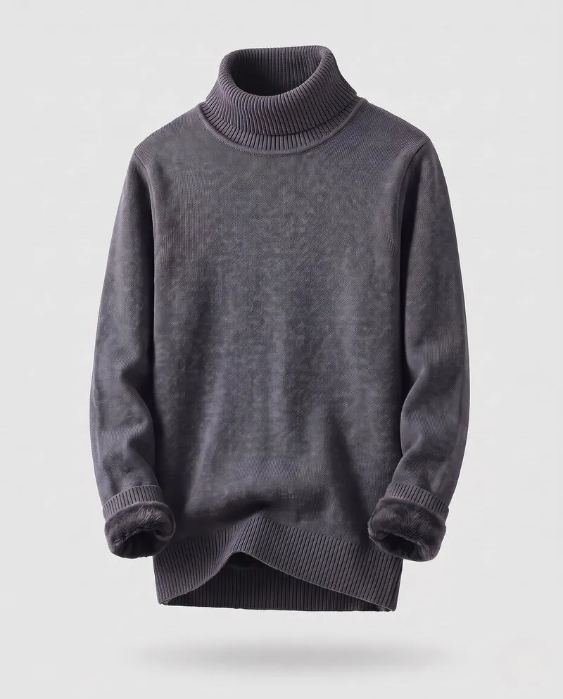 Herren Gemütlicher Stehkragenpullover aus weichem Material Nord Taschen