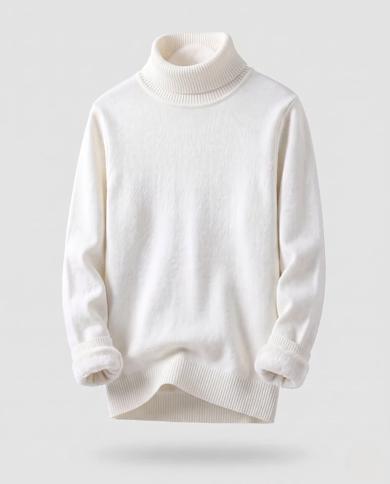 Herren Gemütlicher Stehkragenpullover aus weichem Material Nord Taschen