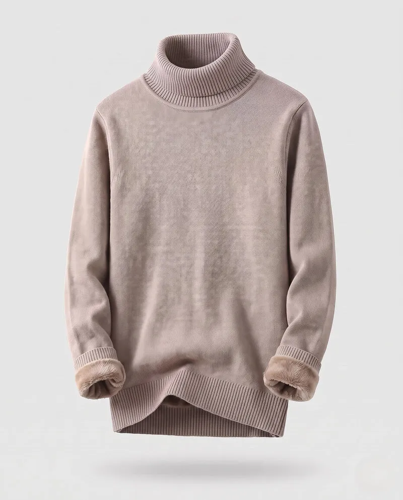 Herren Gemütlicher Stehkragenpullover aus weichem Material Nord Taschen