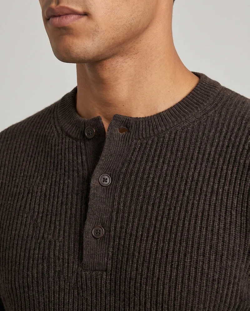 Herrenmode Chunky Stricktop mit Knopfleiste Nord Taschen