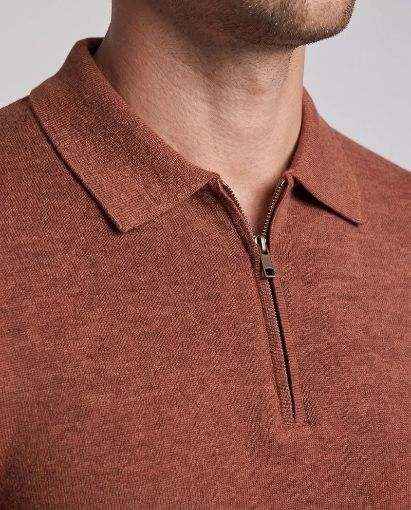 Herren Hochwertiges Langarm-Polo-Shirt Nord Taschen