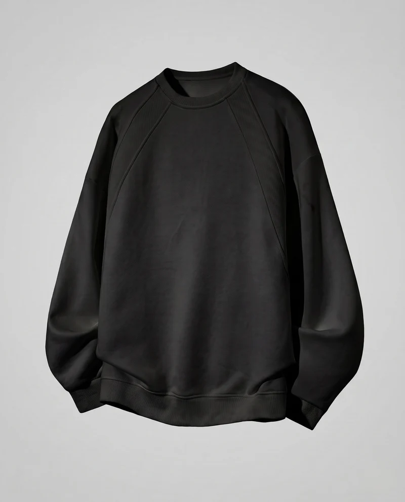Unisex Oversize-Sweatshirt mit Raglanärmeln und geripptem Saum