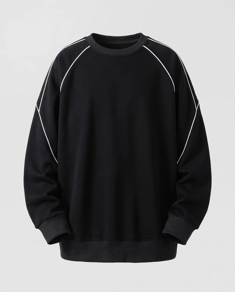 Unisex Oversize-Sweatshirt mit reflektierenden Nahtdetails