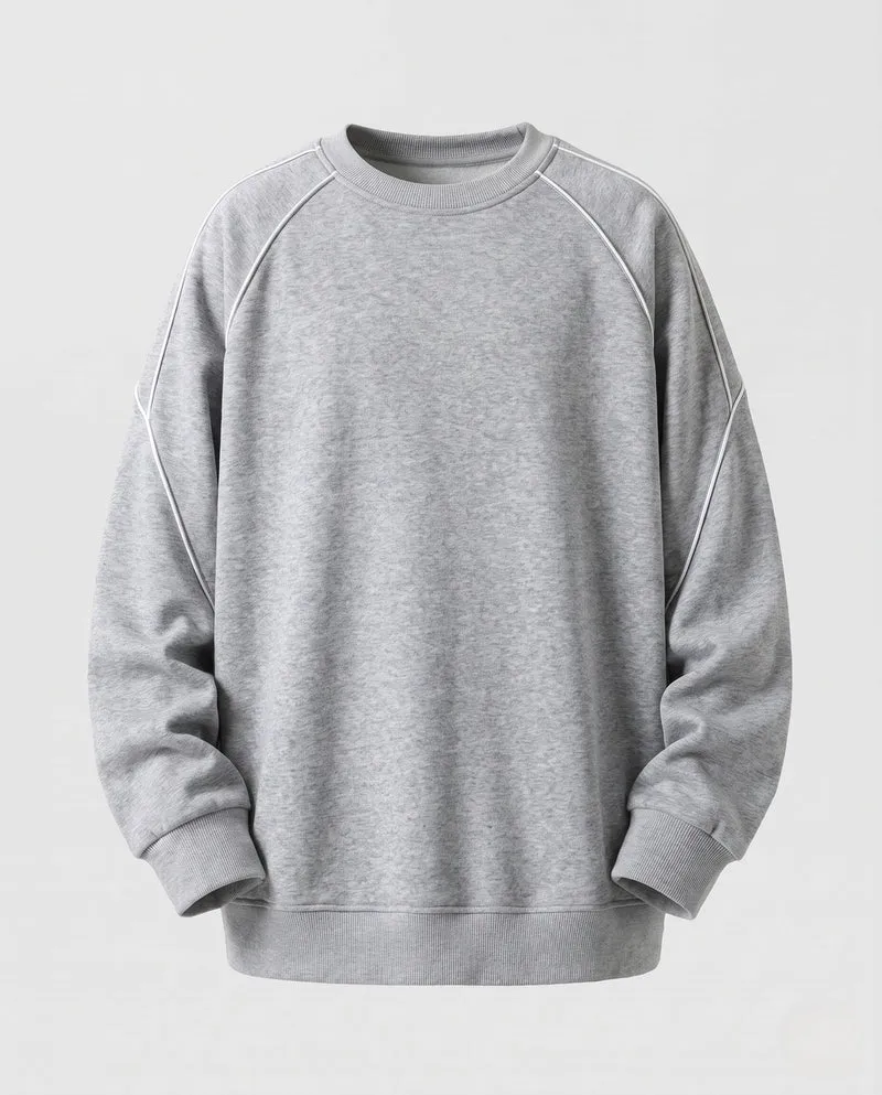 Unisex Oversize-Sweatshirt mit reflektierenden Nahtdetails
