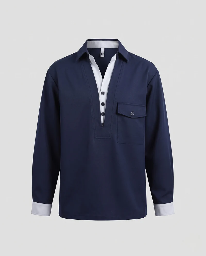 Elegante und bequeme Herrenbluse Nord Taschen