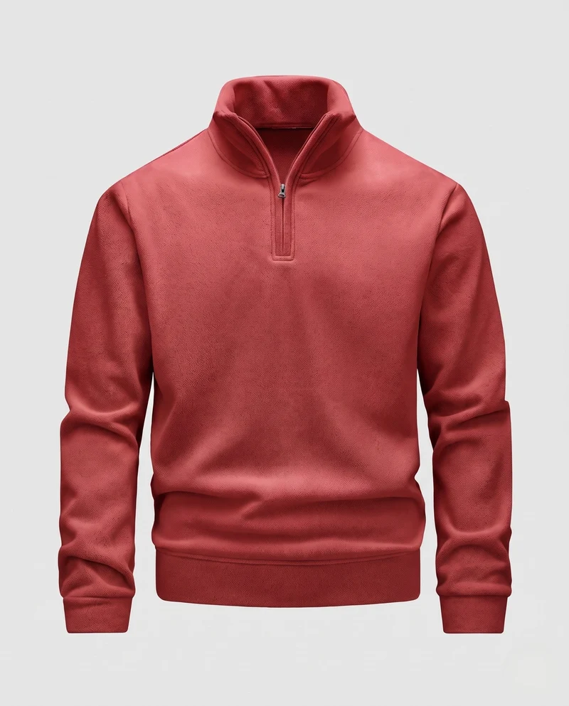 Herren Hochwertiger Fleece Pullover Nord Taschen
