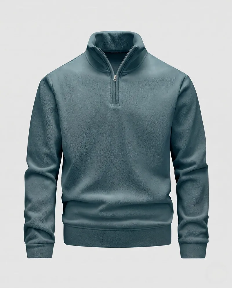 Herren Hochwertiger Fleece Pullover Nord Taschen