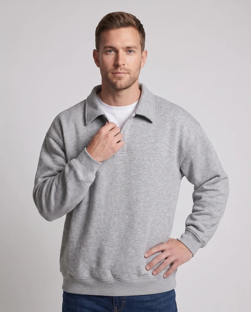 Herren Klassisches Sweatshirt Nord Taschen
