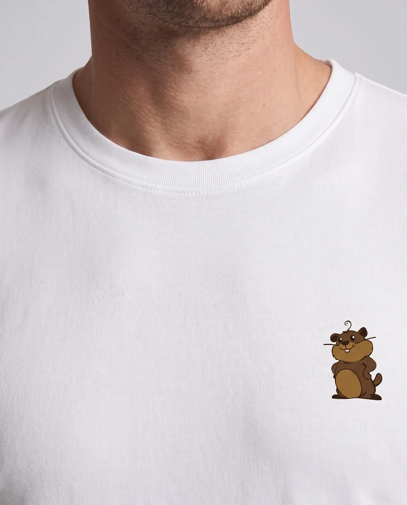 Herren Langarmshirt mit kreativem Tiermotiv Nord Taschen