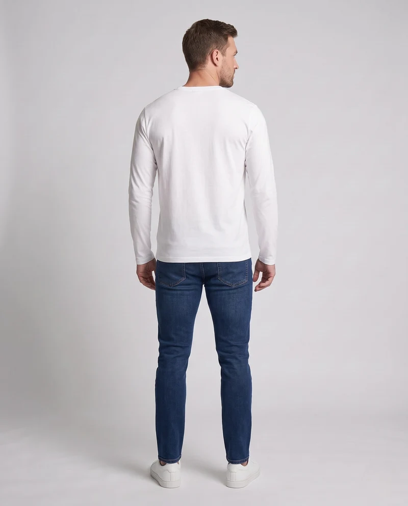 Herren Langarmshirt mit kreativem Tiermotiv Nord Taschen