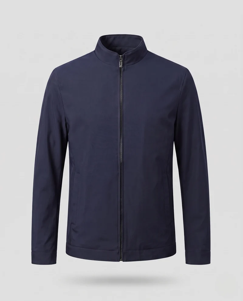 Herren Leichte Übergangsjacke mit hohem Kragen Nord Taschen